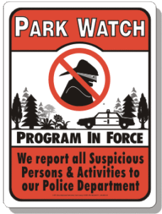 Park Watch Signs