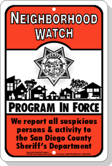 Sheriff Neighborhood Watch Program