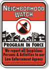 Boris the BurglarSM Neighborhood Watch Sign
