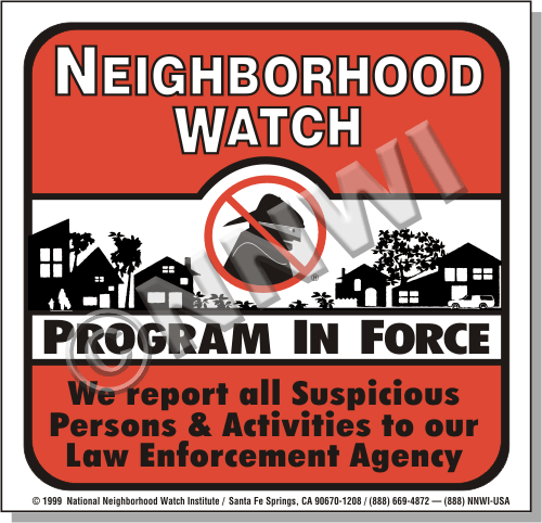 Neighborhood Watch Signs - Square Law Enforcement Signs