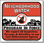 Neighborhood Watch Window Labels bll5_150-law-enforcement