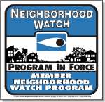 Neighborhood Watch Window Labels - Blue Eye ill2_150