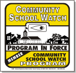 School Safety Watch Warning Decals
