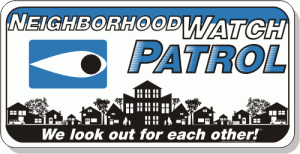 Blue Eye, 24"x12" Magnetic Vehicle Patrol Sign