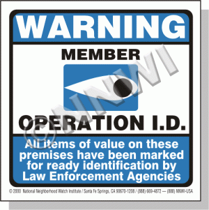 Blue Eye, 3"x3" Operation ID Decals (Mini-Pack)