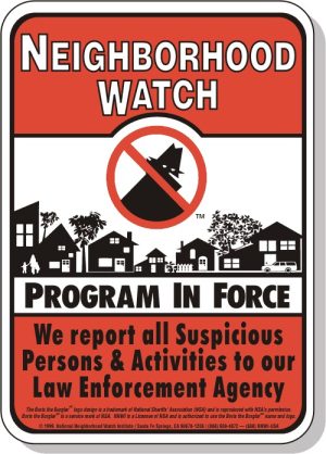 Boris the Burglar, Law Enforcement, 12 x 18 Medium Bilingual Reflective Aluminum Warning Sign