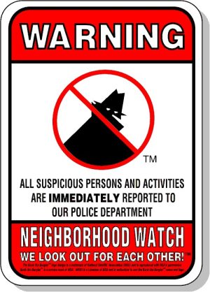 Boris the Burglar, Police, 12 x 18 Medium Reflective Aluminum Warning Sign