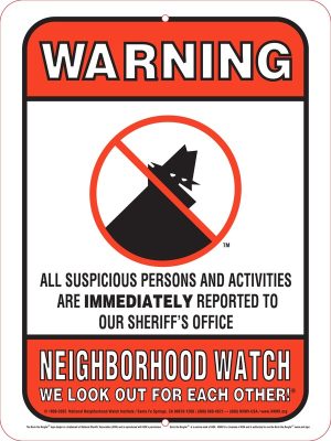 Boris the Burglar, Sheriff Office, 12 x 18 Medium Reflective Aluminum Warning Sign