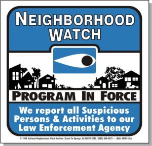 Blue Eye, Law Enforcement, 5 x 5 Window Warning Decal