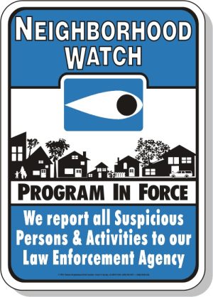 Blue Eye, Law Enforcement, 12 x 18 Medium Bilingual Reflective Aluminum Warning Sign