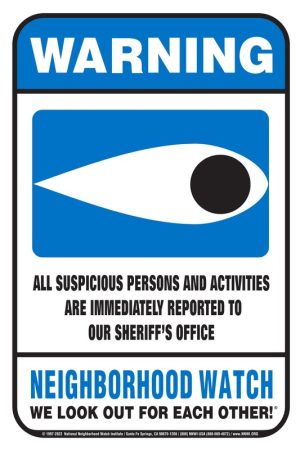 Blue Eye, Sheriff Office, 12 x 18 Medium Reflective Aluminum Warning Sign