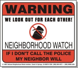 Masked Bad Guy, Police, 5.5 x 4.875 Window Warning Decal