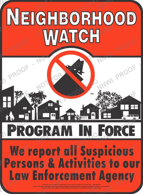 Hocking County Sheriff's Office Neighborhood Watch sign by NNWI