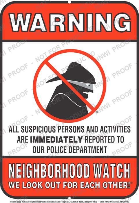 Valley County Sheriff's Office Neighborhood Watch sign by NNWI